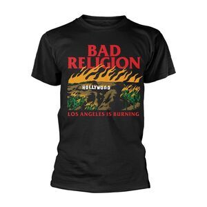 Bad Religion Unisex Adult Los Angeles Is Burning T-Shirt / Black